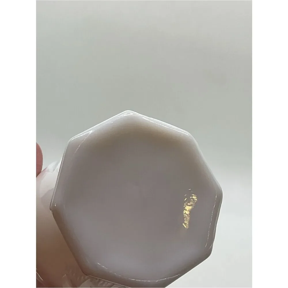 Vintage White Milk Glass Starburst Bud Vase